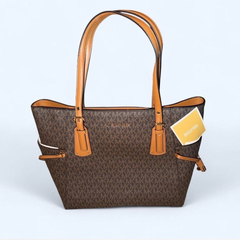 Michael Kors Brown and Tan Tote Bag